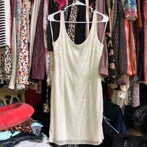 BEAUTIFUL FULLY BEADED SLIP DRESS. NWOT.